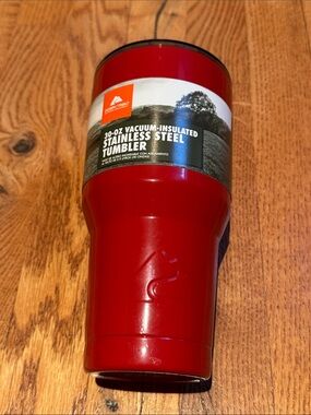 Ozark Trail 30 oz vacuum sealed red stainless steel tumbler